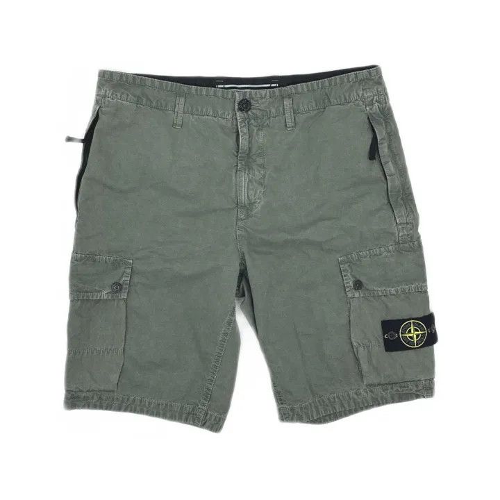 Stone Island Stone Island Green Casual Cargo Shorts for Men Size US 34 / EU 50 - 2 Thumbnail