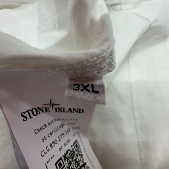 Stone Island Stone Island White Zip-Up Jacket for Men Size US XXL / EU 58 / 5 - 5 Thumbnail