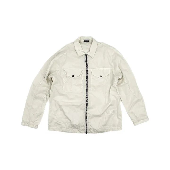 Stone Island Stone Island White Zip-Up Jacket for Men Size US XXL / EU 58 / 5 - 2 Thumbnail