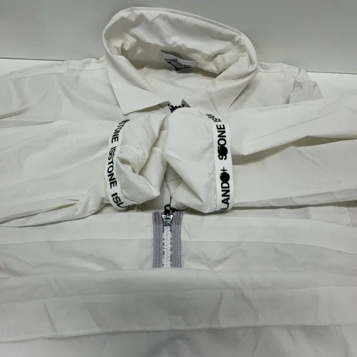 Stone Island Stone Island White Zip-Up Jacket for Men Size US XXL / EU 58 / 5 - 9 Thumbnail