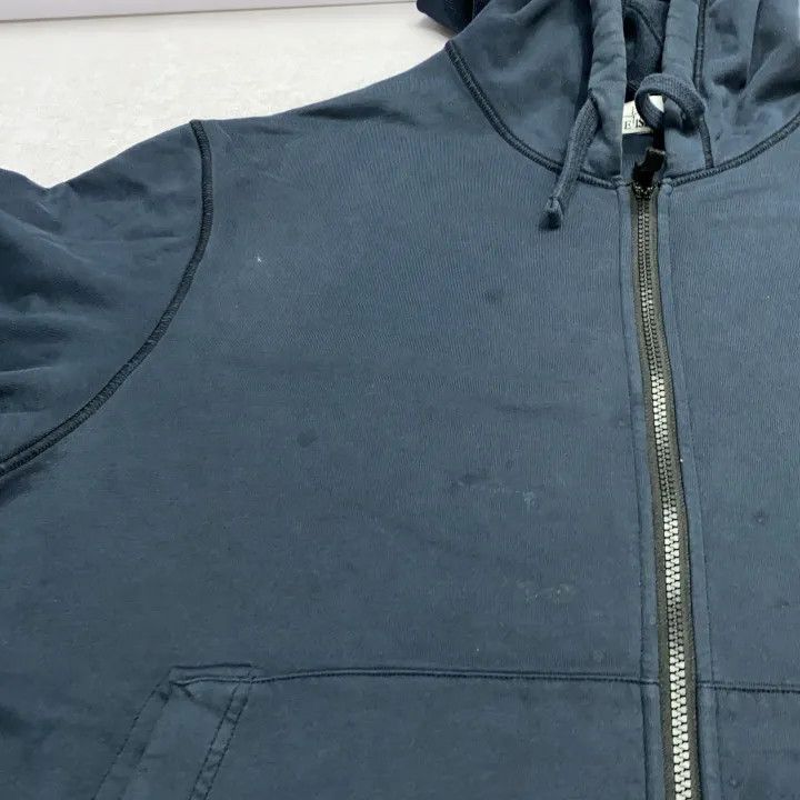 Stone Island Stone Island Blue Hooded Zip Jacket Size US XXL / EU 58 / 5 - 12 Thumbnail