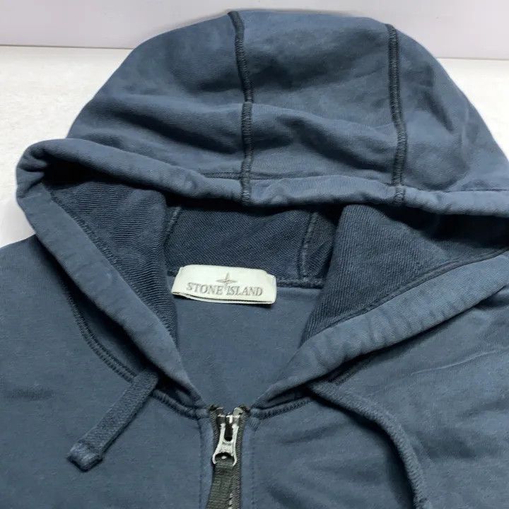 Stone Island Stone Island Blue Hooded Zip Jacket Size US XXL / EU 58 / 5 - 9 Thumbnail