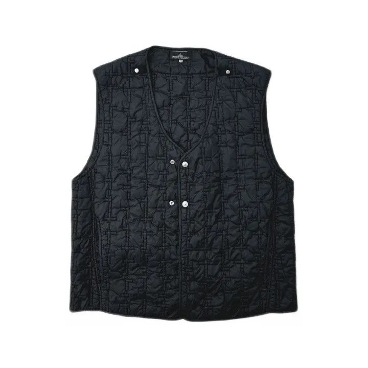 Stone Island Stone Island Black Quilted Vest for Men Size US L / EU 52-54 / 3 - 2 Thumbnail