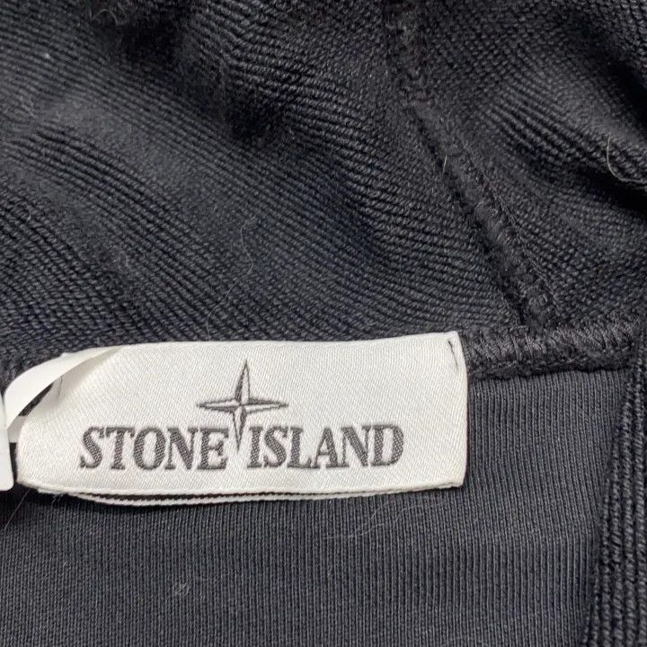 Stone Island Stone Island Black Zip-Up Hoodie for Men Size US XL / EU 56 / 4 - 4 Thumbnail