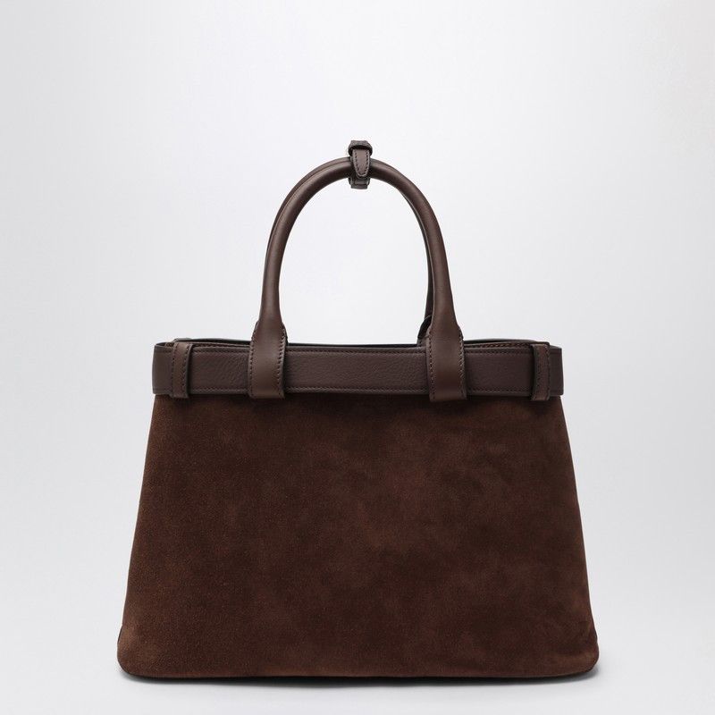 Prada Prada Prada Buckle Bag Medium Size Cacao Colour In Suede Size ONE SIZE - 2 Thumbnail