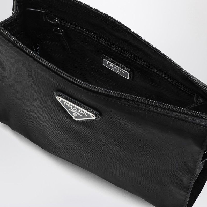 Prada Prada Black Pouch In Re-Nylon And Saffiano Size ONE SIZE - 2 Thumbnail