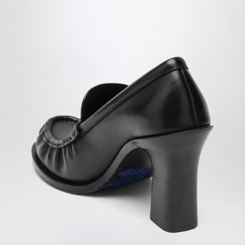Burberry Burberry Cadet Black Leather Loafers With Heel Size US 6 / IT 36 - 2 Thumbnail