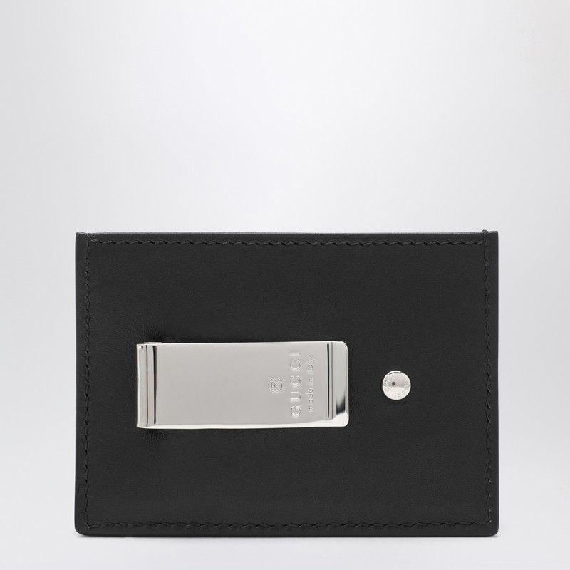 Gucci Gucci Card Holder With Money Clip Gg Marmont Black Size ONE SIZE - 2 Thumbnail
