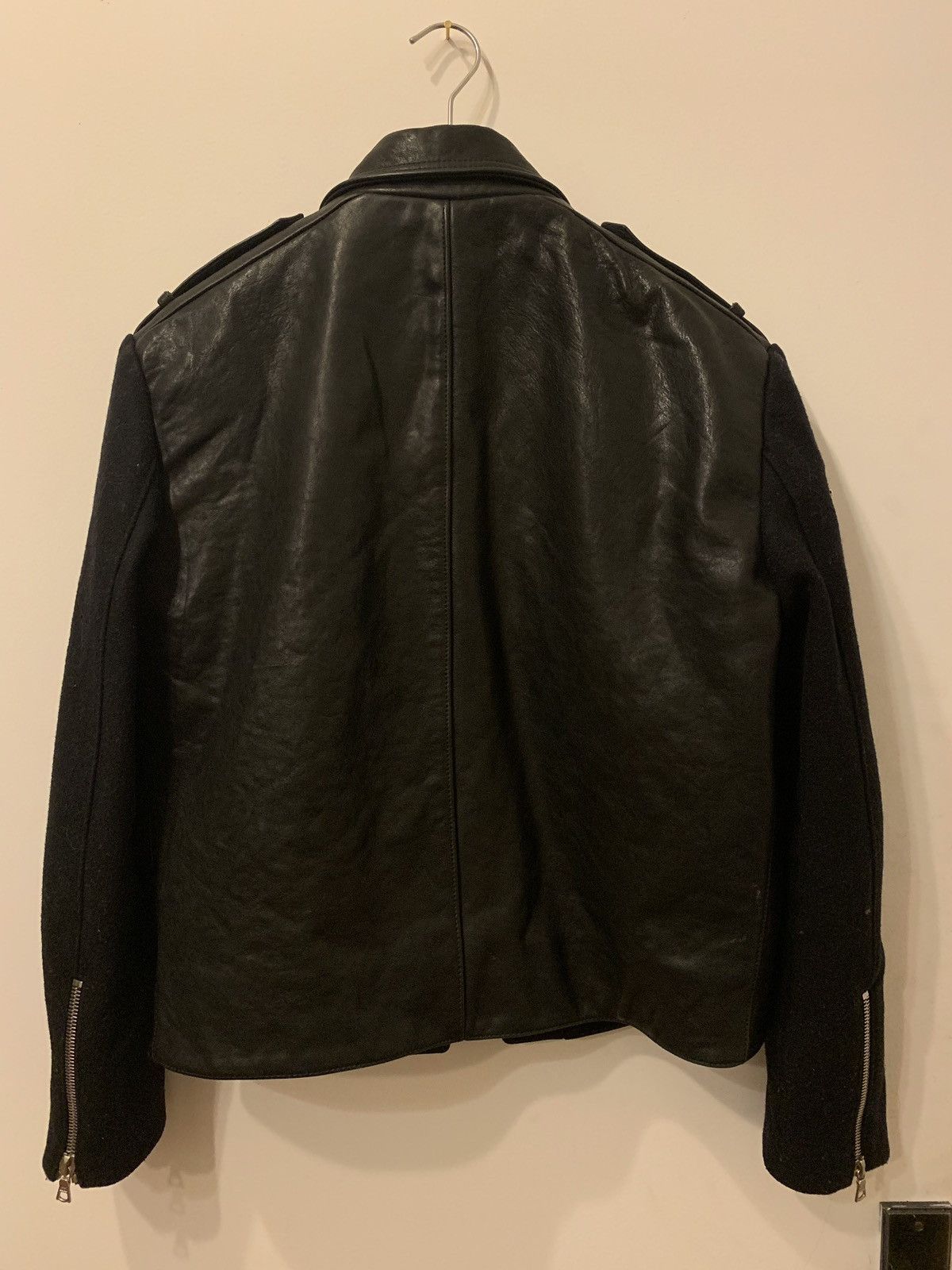 Public School Wool Sleeve Leather Biker Size US M / EU 48-50 / 2 - 9 Thumbnail