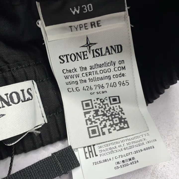 Stone Island Stone Island Black Cargo Shorts for Men Size US 30 / EU 46 - 7 Thumbnail