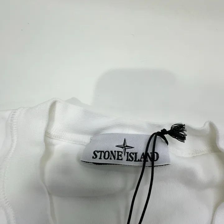 Stone Island Stone Island White Logo Sweatshirt for Men Size US XL / EU 56 / 4 - 6 Thumbnail