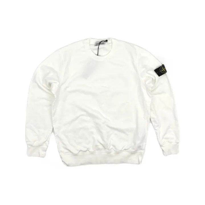 Stone Island Stone Island White Logo Sweatshirt for Men Size US XL / EU 56 / 4 - 2 Thumbnail