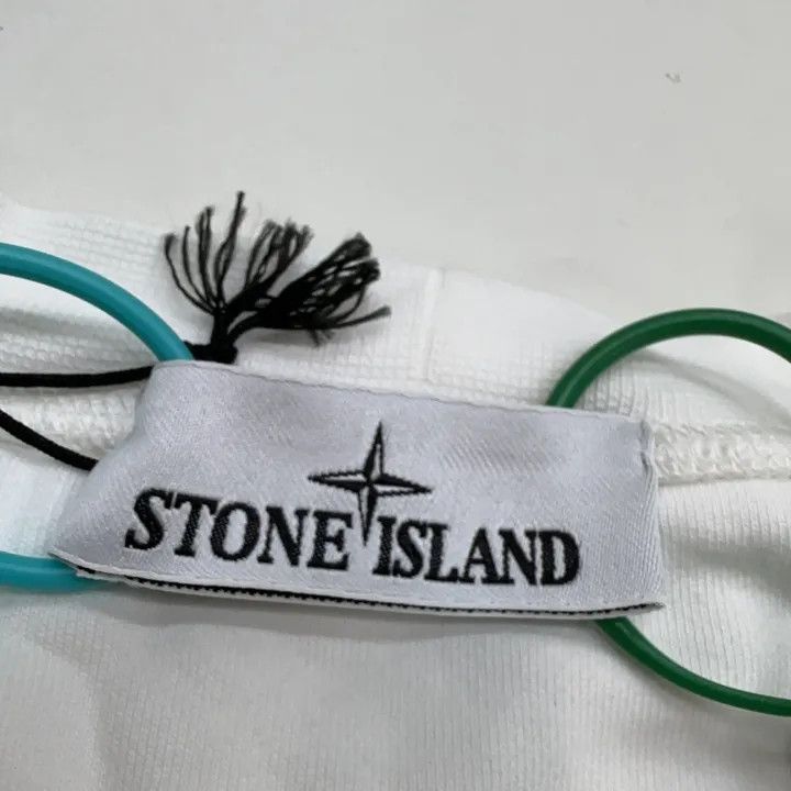 Stone Island Stone Island Logo Embroidered White Hoodie Size US M / EU 48-50 / 2 - 2 Thumbnail