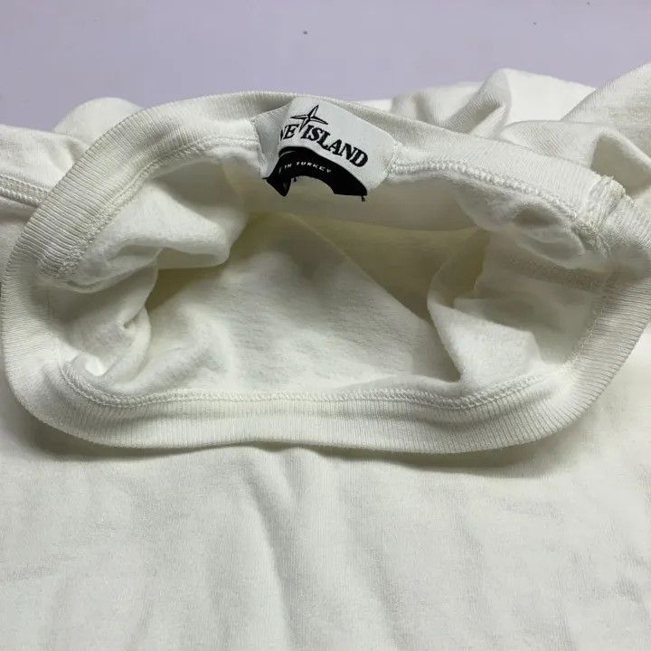 Stone Island Stone Island White Fleece Crewneck Sweatshirt Size US XXL / EU 58 / 5 - 6 Thumbnail