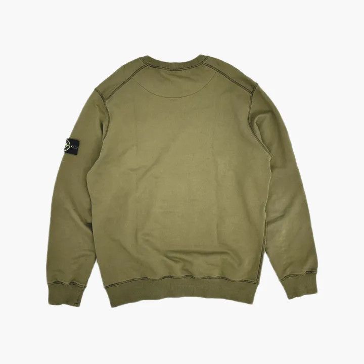 Stone Island Stone Island Olive Green Crew Sweatshirt Size US XXL / EU 58 / 5 - 3 Thumbnail