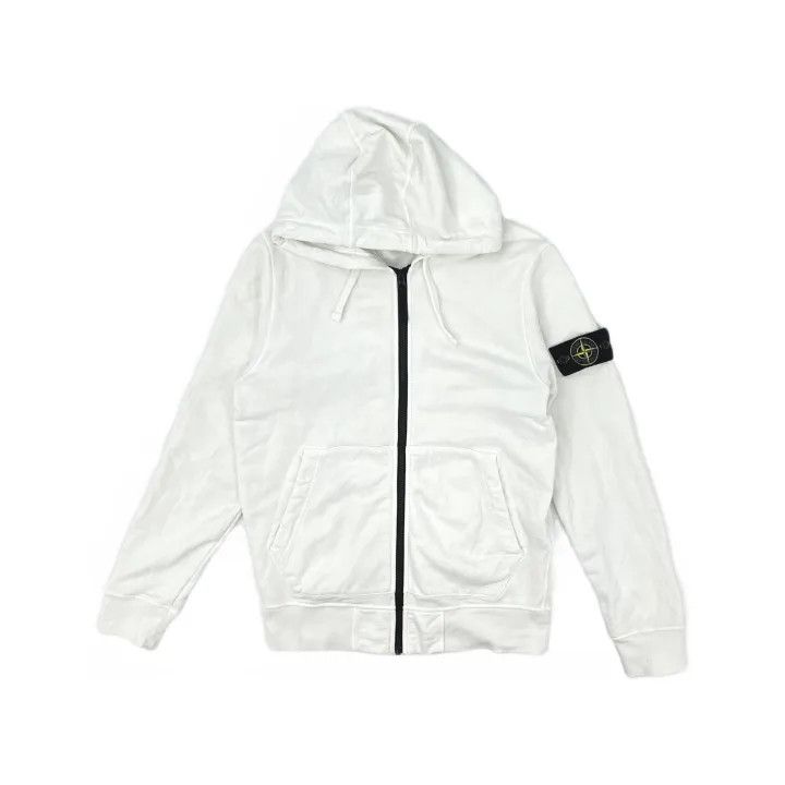 Stone Island Stone Island White Zip-Up Hoodie for Men Size US S / EU 44-46 / 1 - 2 Thumbnail