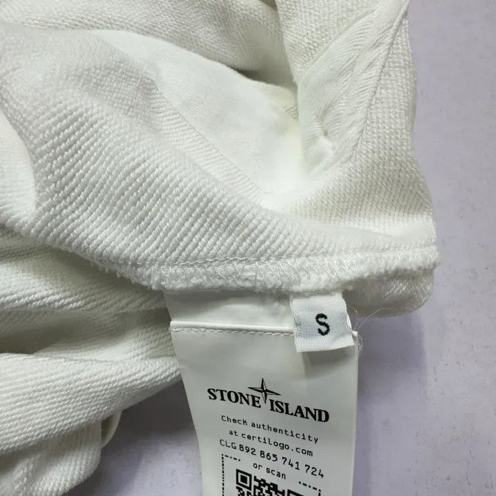 Stone Island Stone Island White Zip-Up Hoodie for Men Size US S / EU 44-46 / 1 - 5 Thumbnail