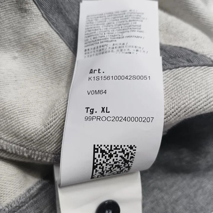 Stone Island Stone Island Gray Hooded Zip Sweatshirt Size US XL / EU 56 / 4 - 6 Thumbnail
