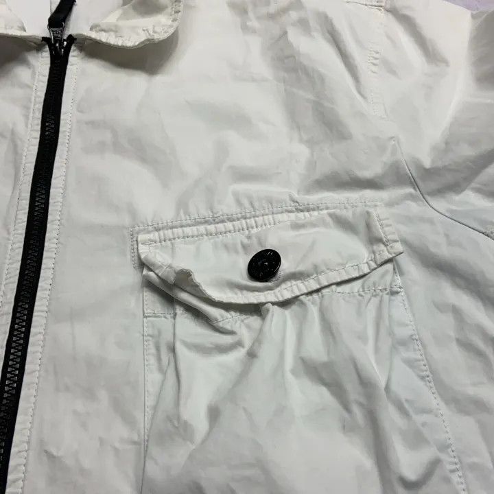 Stone Island Stone Island Pocket Washed Jacket in Pearl White Size US XXL / EU 58 / 5 - 9 Thumbnail