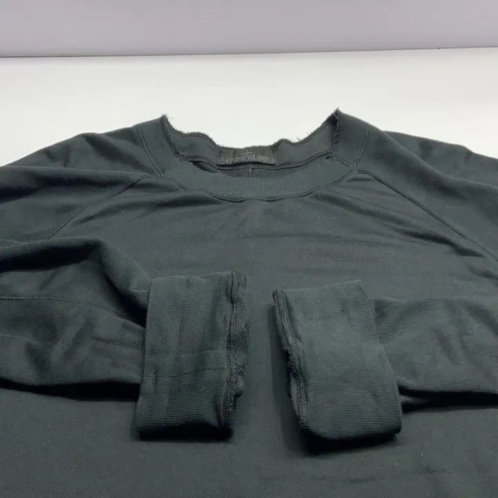 Stone Island Stone Island Black Lightweight Cotton Sweatshirt Size US XL / EU 56 / 4 - 12 Thumbnail