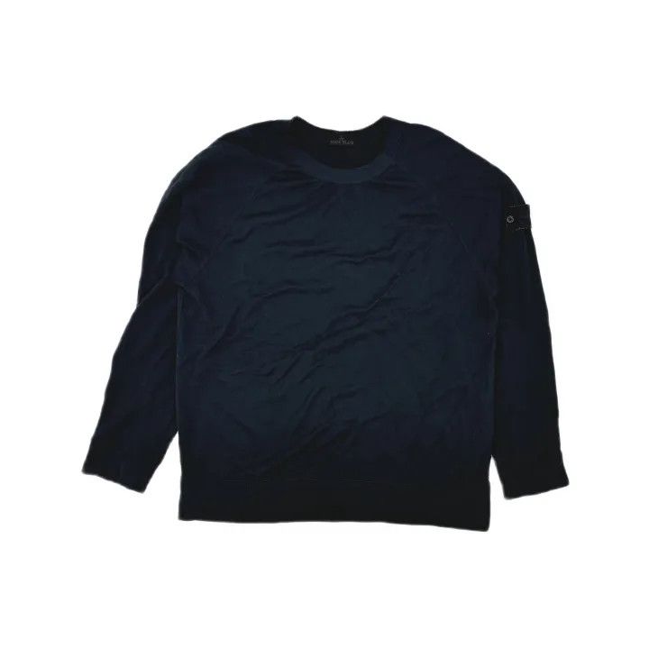 Stone Island Stone Island Black Lightweight Cotton Sweatshirt Size US XL / EU 56 / 4 - 2 Thumbnail