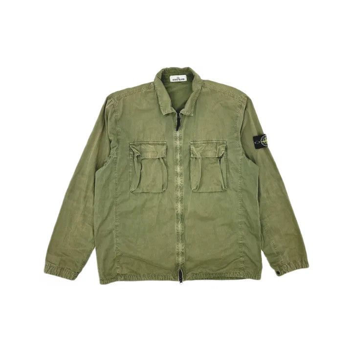 Stone Island Stone Island SS22 Green Long Sleeve Jacket Size US XXL / EU 58 / 5 - 2 Thumbnail