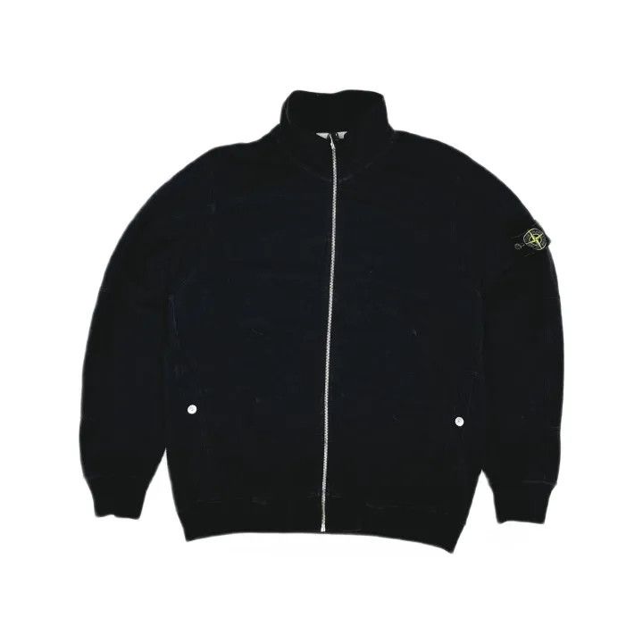 Stone Island Stone Island Black Logo Zip-Up Jacket Size US XXL / EU 58 / 5 - 2 Thumbnail