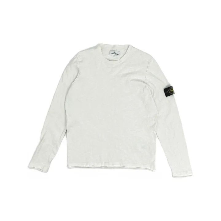 Stone Island Stone Island White Logo Long Sleeve Sweater Size US L / EU 52-54 / 3 - 2 Thumbnail