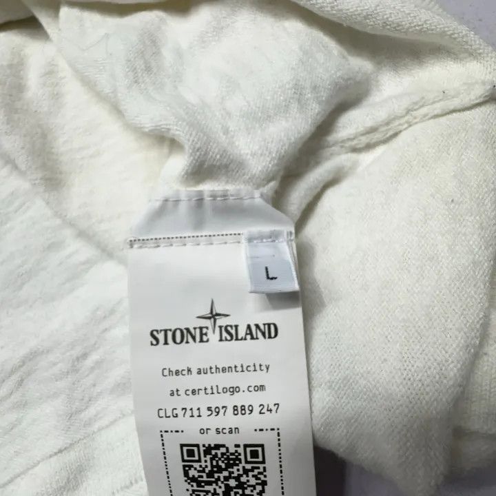 Stone Island Stone Island White Logo Long Sleeve Sweater Size US L / EU 52-54 / 3 - 5 Thumbnail