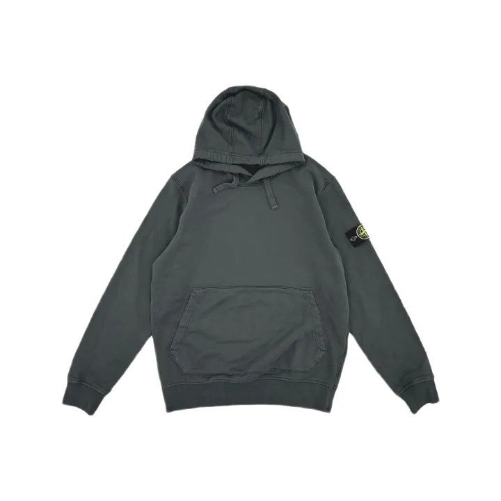 Stone Island Stone Island Gray Logo Hooded Sweatshirt Size US XL / EU 56 / 4 - 2 Thumbnail