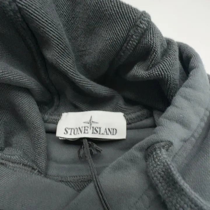 Stone Island Stone Island Gray Logo Hooded Sweatshirt Size US XL / EU 56 / 4 - 4 Thumbnail