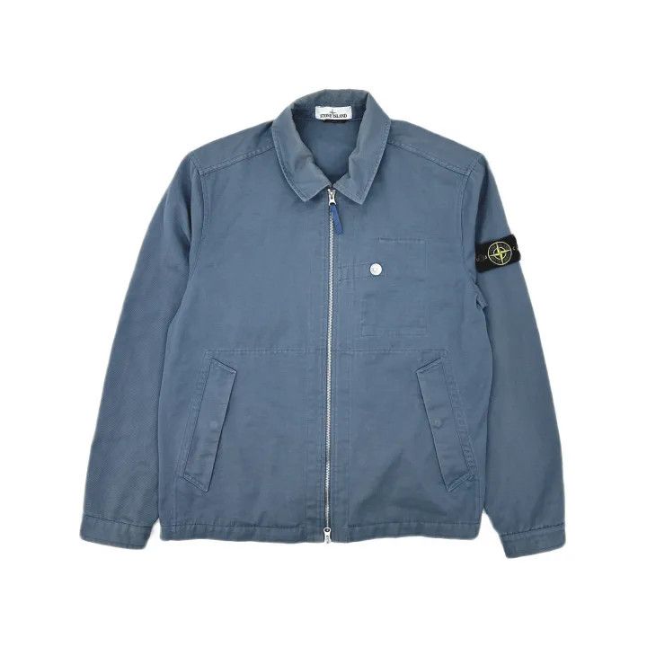 Stone Island Stone Island Blue Zip Jacket for Men Size US XL / EU 56 / 4 - 2 Thumbnail