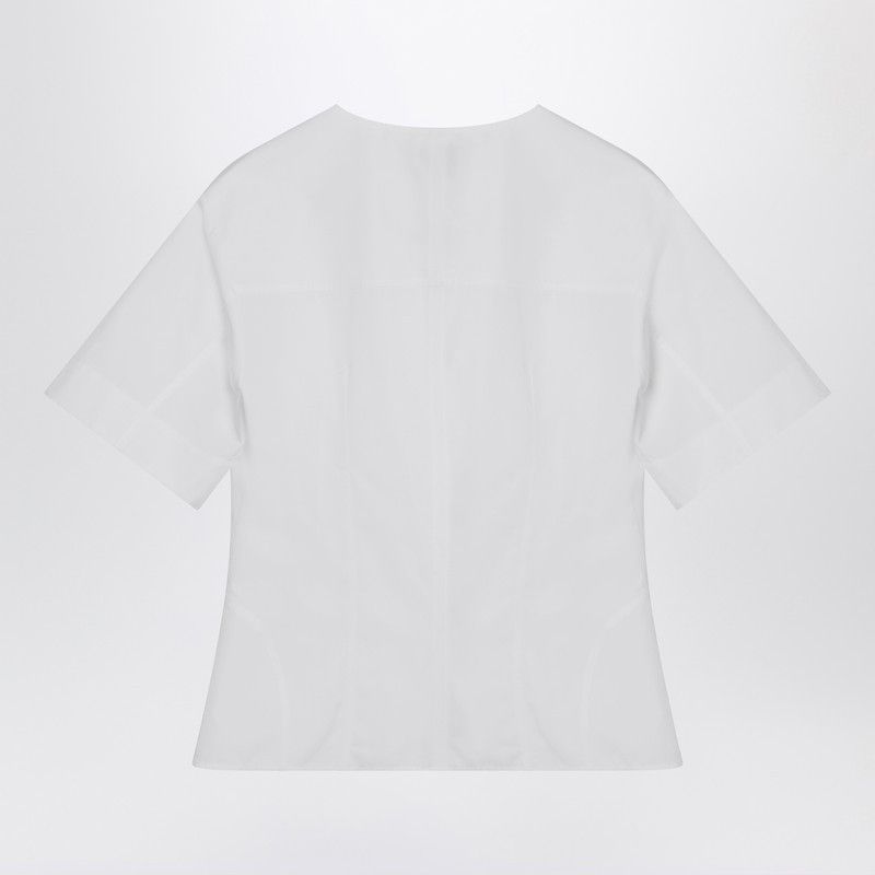 Alexander McQueen Alexander Mcqueen White Corset Shirt In Poplin Size S / US 4 / IT 40 - 2 Thumbnail