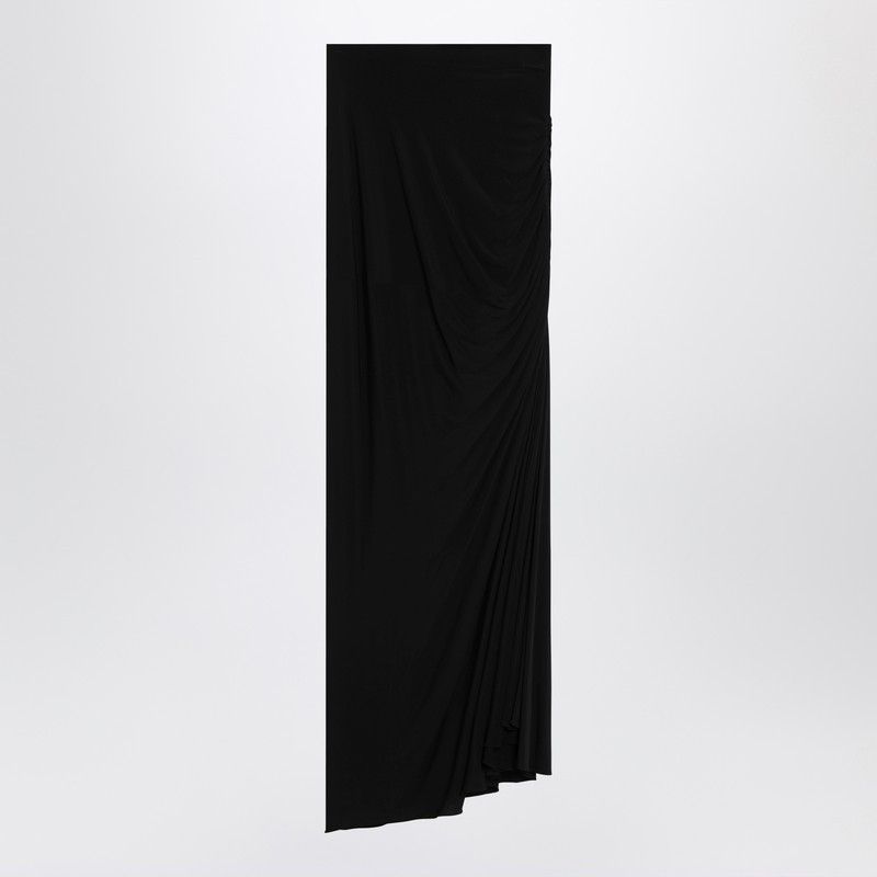 Alaia Alaia Long Draped Black Skirt In Jersey Size 27" / US 4 / IT 40 - 2 Thumbnail