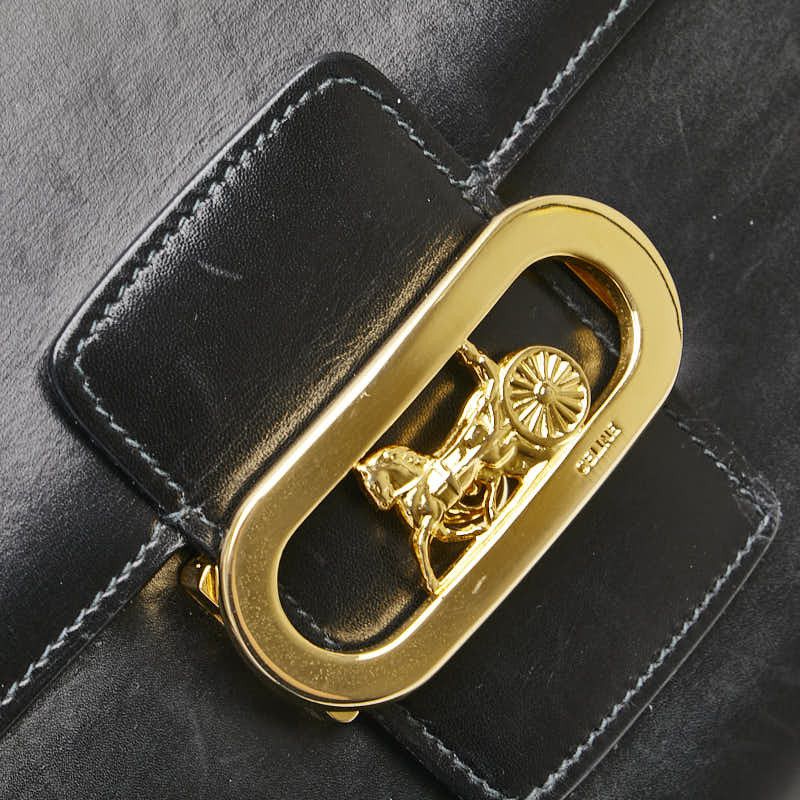 Celine Celine Celine Carriage Hardware Leather Shoulder Bag Leather Shoulder Bag DUTY FREE for USA Size ONE SIZE - 8 Thumbnail