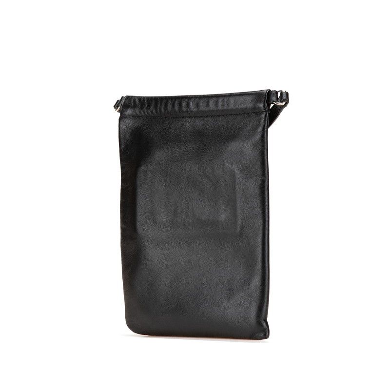Yves Saint Laurent Yves Saint Laurent Saint Laurent Logo Leather Shoulder Bag Leather Shoulder Bag 581697 Size ONE SIZE - 2 Thumbnail