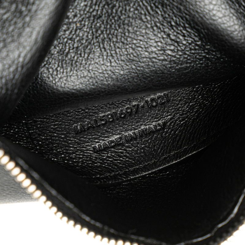 Yves Saint Laurent Yves Saint Laurent Saint Laurent Logo Leather Shoulder Bag Leather Shoulder Bag 581697 Size ONE SIZE - 11 Thumbnail