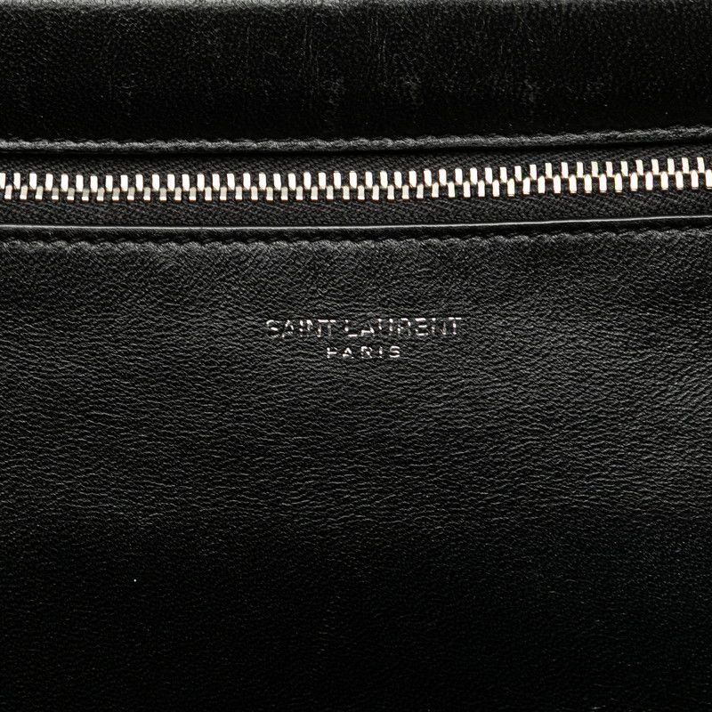 Yves Saint Laurent Yves Saint Laurent Saint Laurent Logo Leather Shoulder Bag Leather Shoulder Bag 581697 Size ONE SIZE - 9 Thumbnail