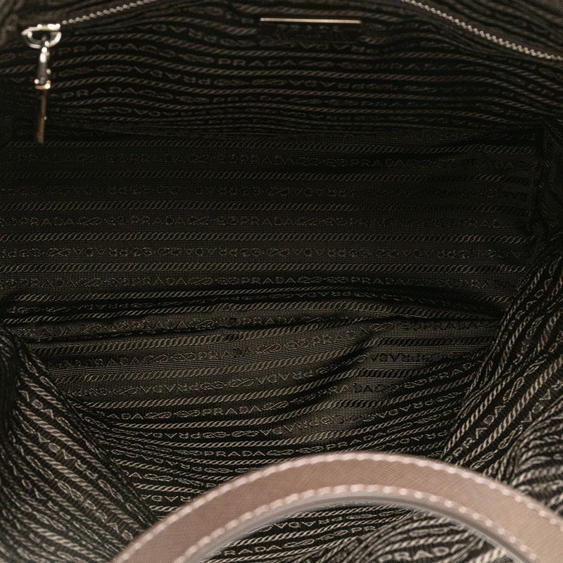 Prada Prada Prada Triangle Logo Plate Canvas Leather 2way Bag Canvas Shoulder Bag DUTY FREE for USA Size ONE SIZE - 8 Thumbnail