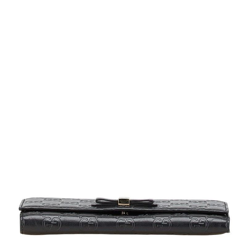 Gucci Gucci Gucci Guccissima Ribbon Leather Long Wallet Leather Long Wallet 388679 Size ONE SIZE - 3 Thumbnail