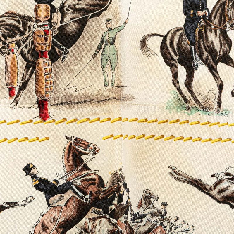 Hermes Hermes Hermes CADRE NOIR Carré 90 Silk Scarf Others Scarf Size ONE SIZE - 3 Thumbnail