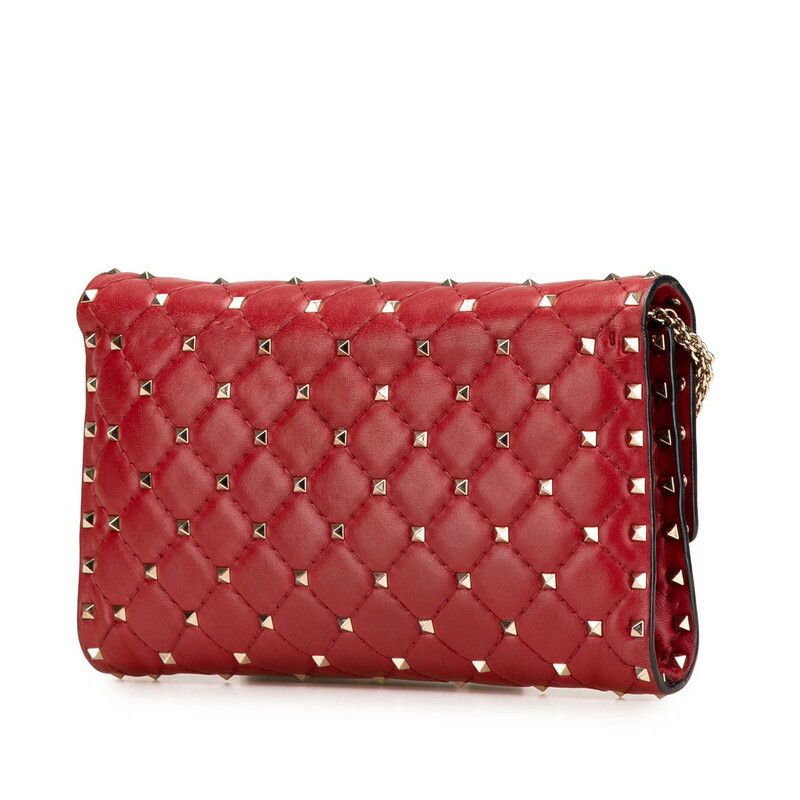 Valentino Valentino Valentino Rockstuds Leather Shoulder Bag Leather Shoulder Bag DUTY FREE for USA Size ONE SIZE - 2 Thumbnail
