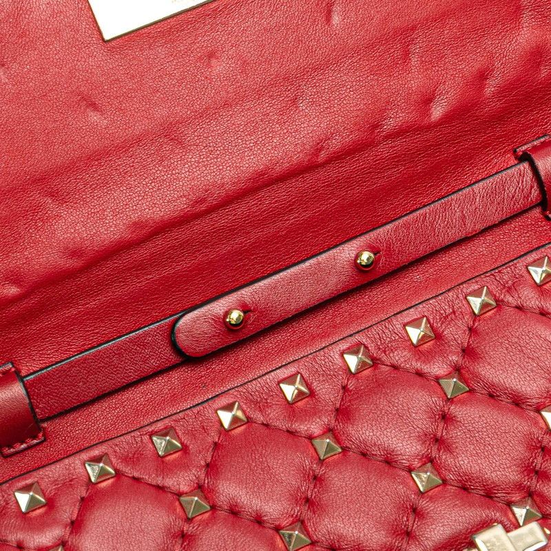 Valentino Valentino Valentino Rockstuds Leather Shoulder Bag Leather Shoulder Bag DUTY FREE for USA Size ONE SIZE - 6 Thumbnail
