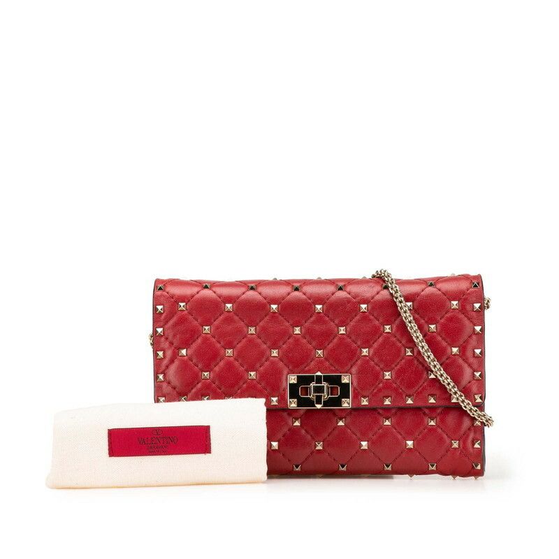 Valentino Valentino Valentino Rockstuds Leather Shoulder Bag Leather Shoulder Bag DUTY FREE for USA Size ONE SIZE - 11 Thumbnail