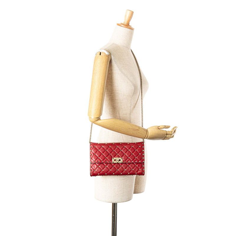 Valentino Valentino Valentino Rockstuds Leather Shoulder Bag Leather Shoulder Bag DUTY FREE for USA Size ONE SIZE - 12 Thumbnail