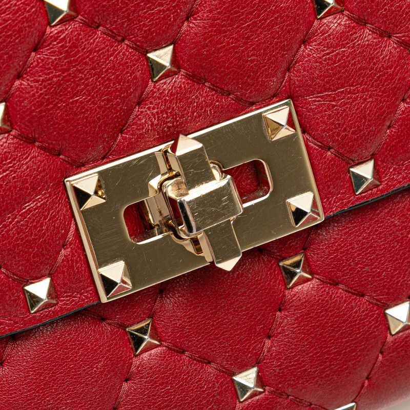 Valentino Valentino Valentino Rockstuds Leather Shoulder Bag Leather Shoulder Bag DUTY FREE for USA Size ONE SIZE - 7 Thumbnail