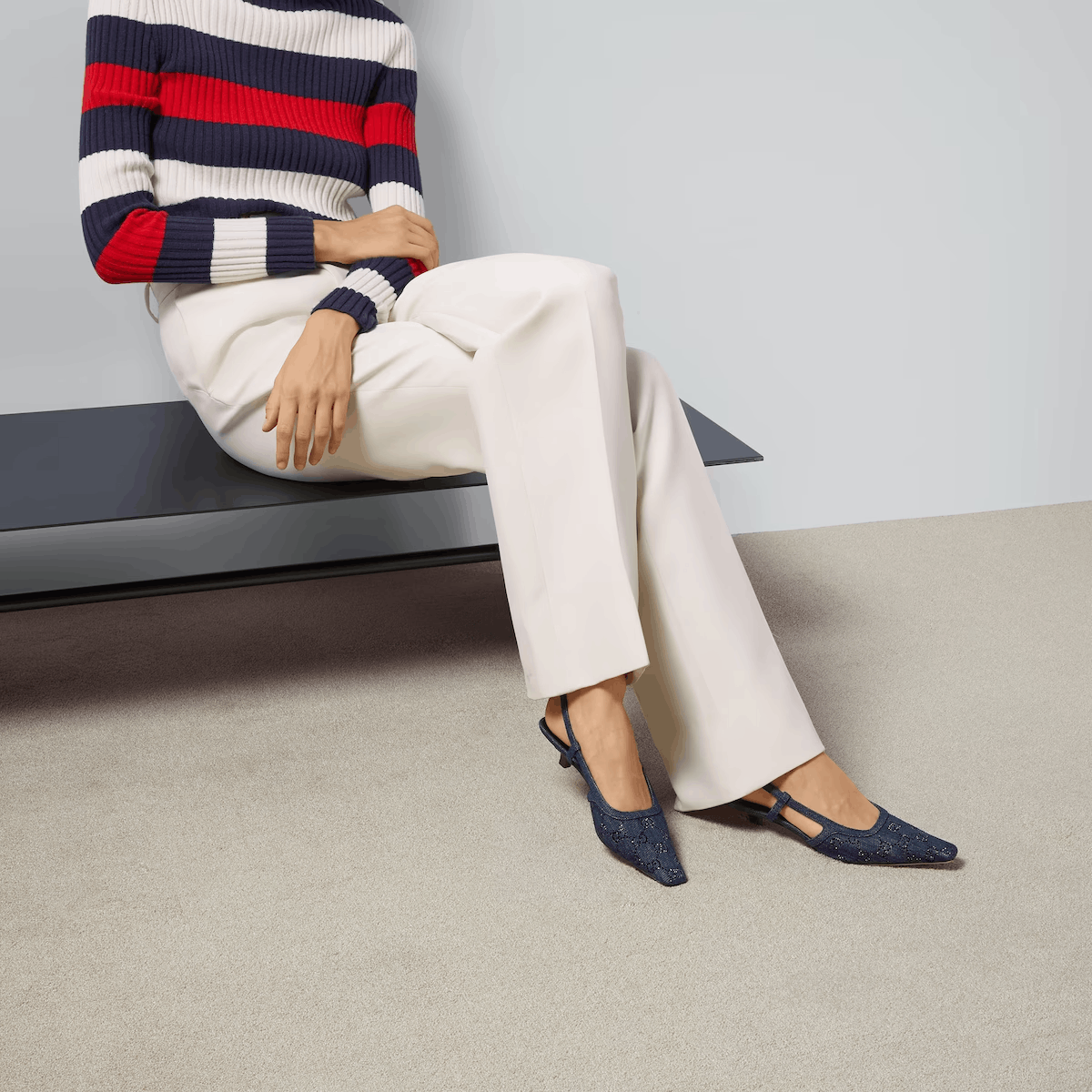 Gucci Gucci GG Slingback Pumps SIZE 38.5 Size ONE SIZE - 4 Thumbnail