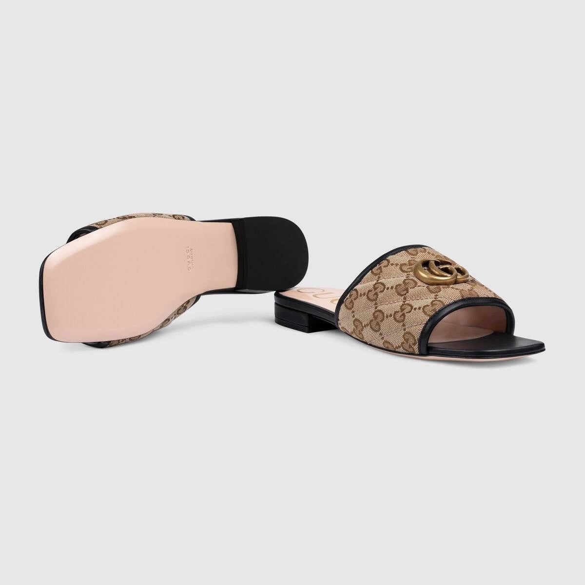 Gucci Gucci GG Matelasse Canvas Slide Sandals SIZE 35 Size ONE SIZE - 3 Thumbnail