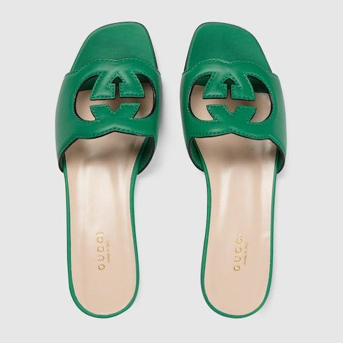 Gucci Gucci Interlocking G Slide Sandals SIZE 34.5 Size ONE SIZE - 3 Thumbnail