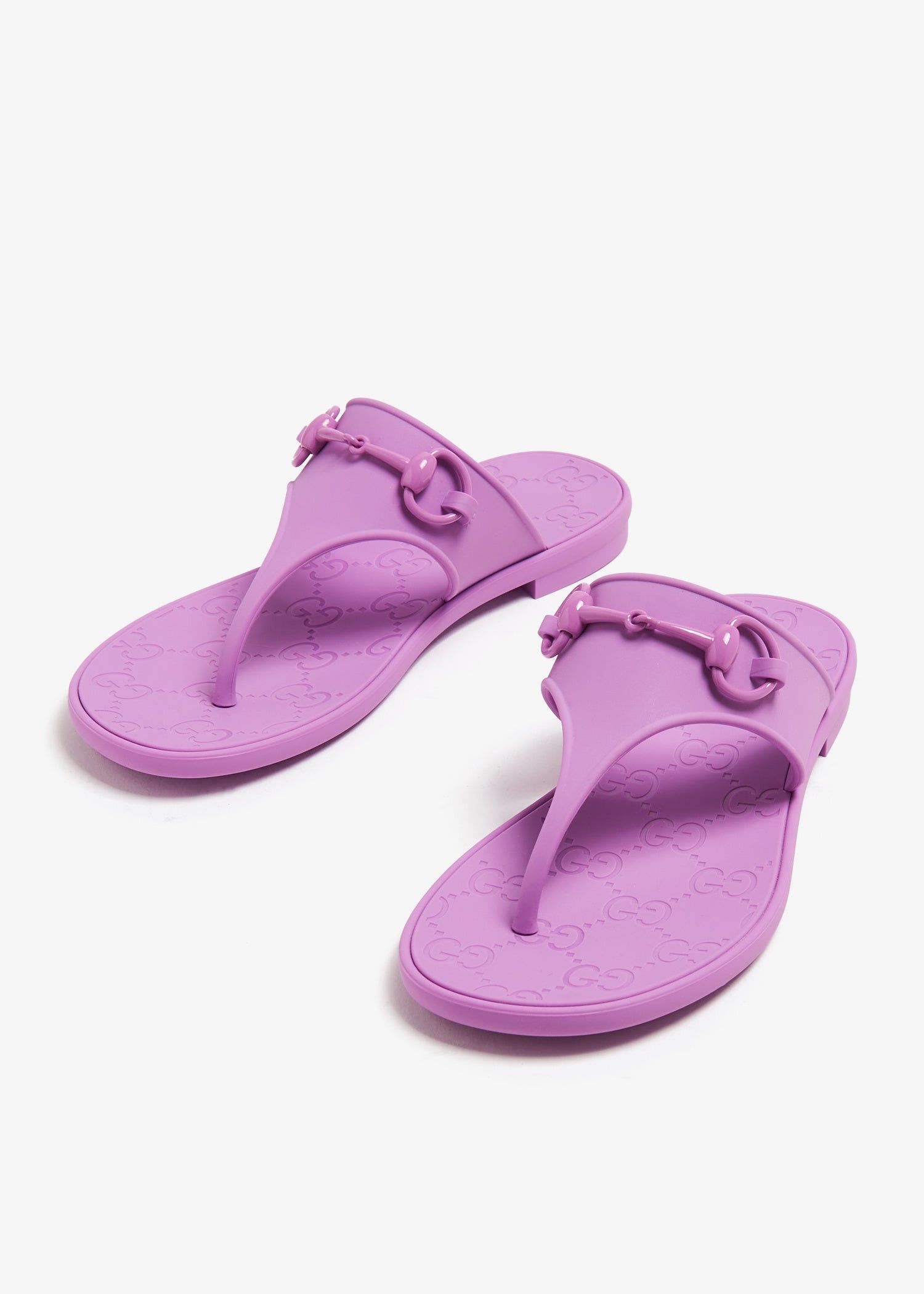 Gucci Gucci Horsebit Thong Rubber Sandals SIZE 36 Size ONE SIZE - 3 Thumbnail